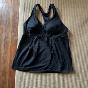 Lands End women’s racer back swim top size 16